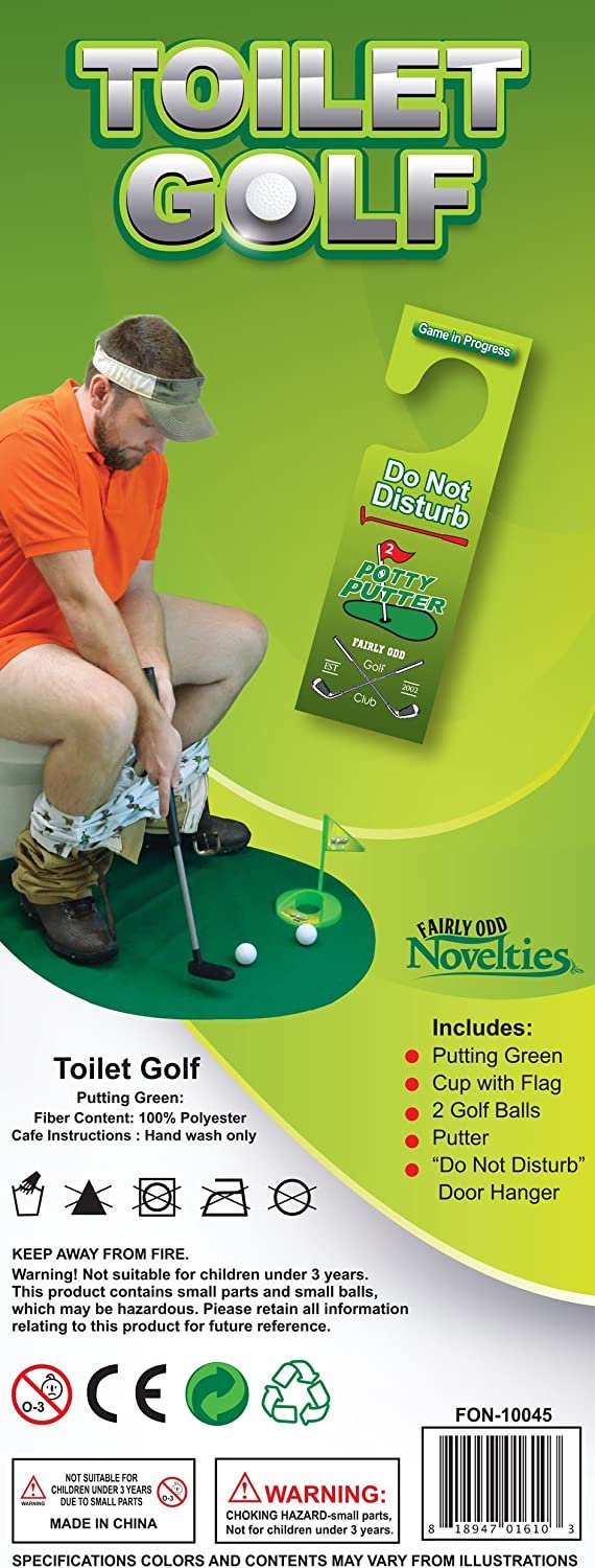 Potty Putter Toilet Time Golf Game - Fairly Odd Novelties
